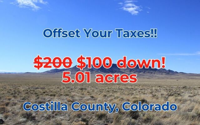 Costilla's Finest:  5.01 Acres for $145/Month!