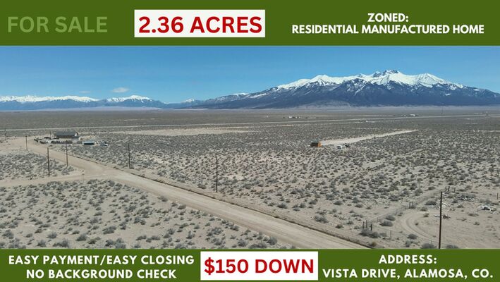 Adjacent Property in Alamosa CO ~ With Power Pole in Front!