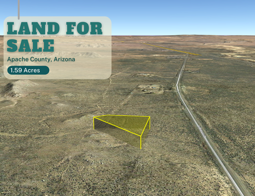 1.59-acre Gem in Apache, AZ, Close to Town, Only $125/mo