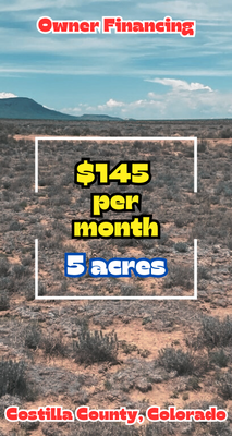Own this 5-acres in Costilla CO 