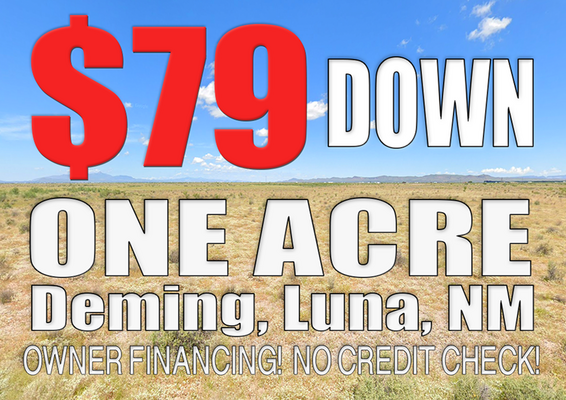 Only $79 Down - One-Acre Lot in Luna County, NM! No Credit Check!