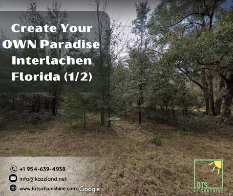 Create Your OWN Paradise  Interlachen Florida (1/2)