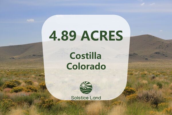 This 4.89 Acres in Costilla, CO is the perfect option to escape city life!