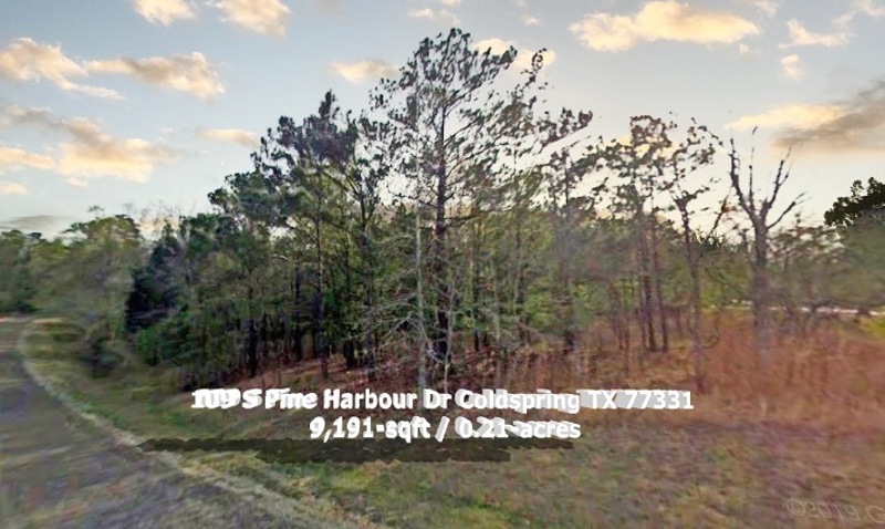 Investing in land? Start here. 0.21 Acre in Coldspring - 109 S Pine Harbour Dr Coldspring TX 77331
