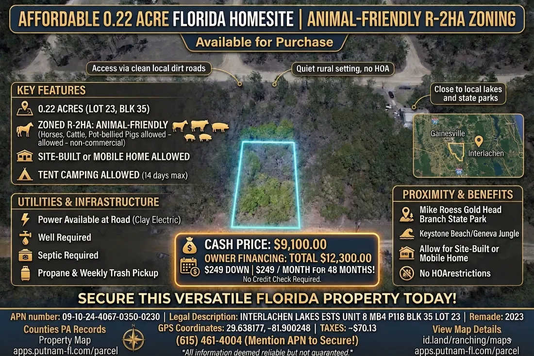 Putnam County - FL Land for Sale | Landmodo