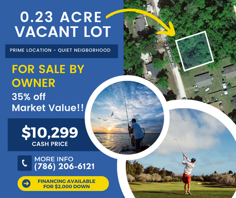 LAND for SALE in Florida!! 35% Off Market Value!!!