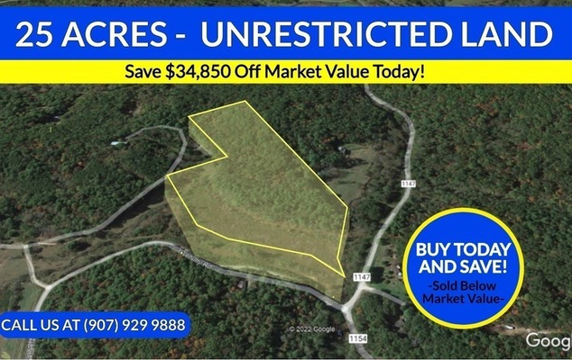 25 Acres - VACANT UNRESTRICTED LAND FOR SALE - Corner Wehutty Rd & Prince Rd, Murphy, NC - Save $34,850