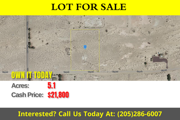 Amazing 5.1 acres of land with desert and mountain views in San Bernardino