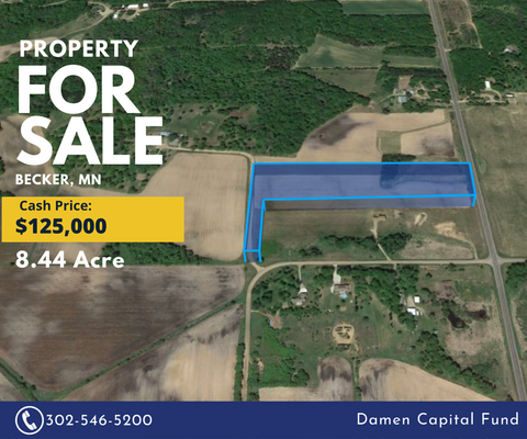 8.4 acres: MUST SELL!  SELLER FINANCING AVAILABLE!