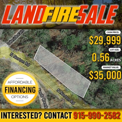 Natural Amenity Rich Lakeside Falls 0.56 Acre Property Sale