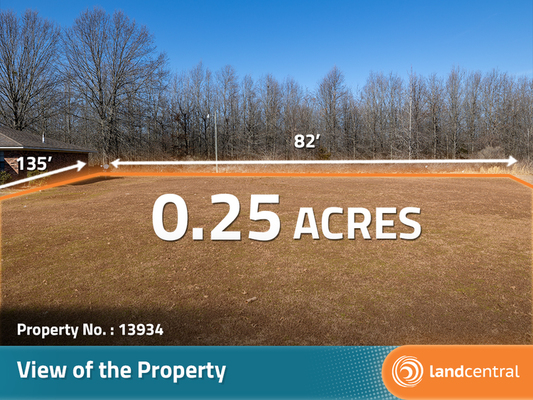 0.25 acres in Quitman, Mississippi - Less than $160/month