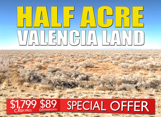 Half Acre in Belen, Valencia, NM for Only $89 Down/Month –– No Credit Check!