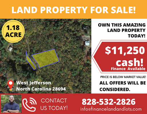 Ashe County, NC 1.18 - Unrestricted Land!! - $11,250 (West Jefferson)
