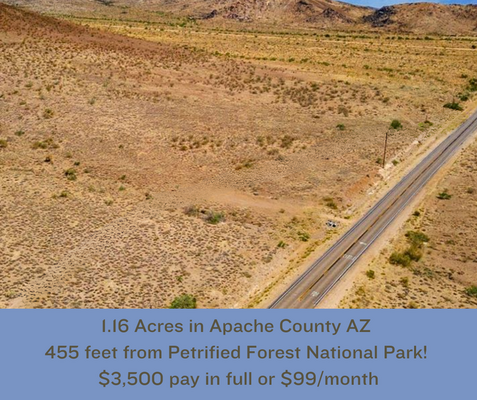 Preferred location 1.16 acres right near the National Park!
