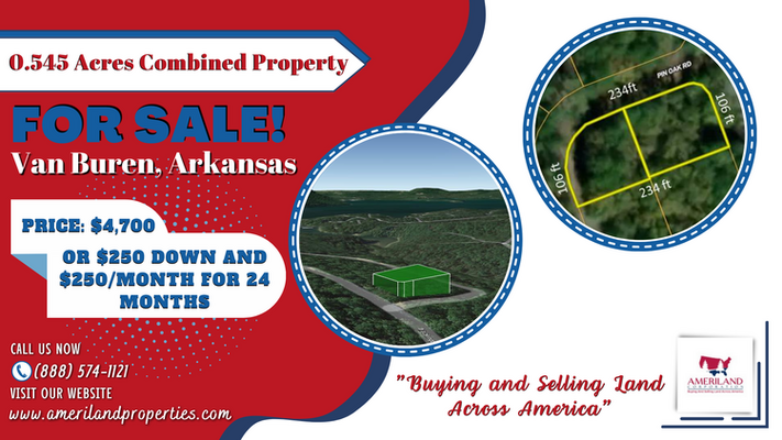 Looking for a Sound Investment? Double Lot For Sale in Van Buren, Arkansas!