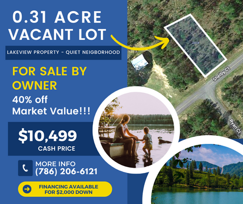 Auctioned Lot in Florida! Lower than the Market Value!!