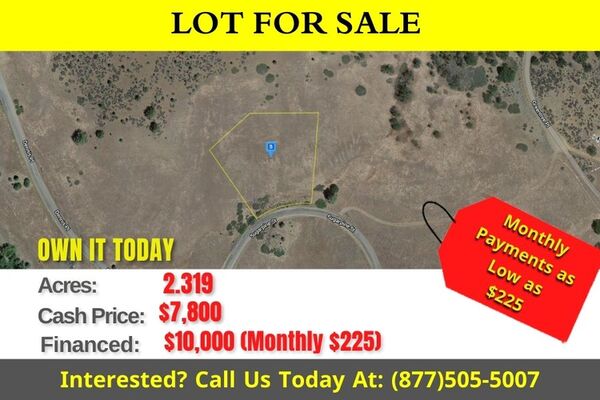 Prime residential lot for sale in Exclusive HOA Community for just $7,800!