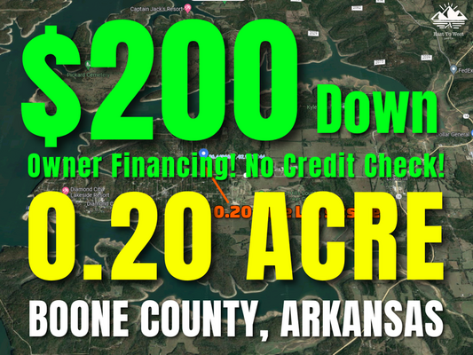 Own 0.20 Acres in Boone County, AR - Only $99/Month!