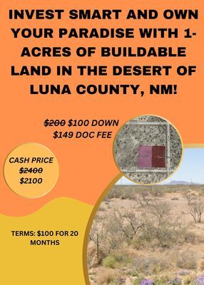 SOLD! 1-Acre in Luna, NM
