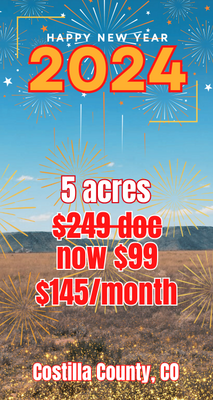 SOLD! Homestead Dreams: $145/Mo - Your 5.34 Acres in CO!