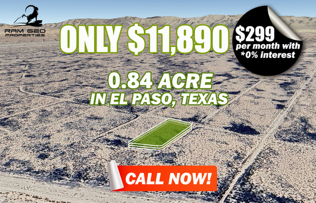 Seize 0.84 ac of prime El Paso land in the heart of Texas!