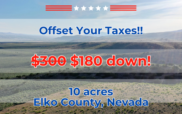 Enjoy the Mountain View: 10 acres in Elko, NV @ $250/mo!