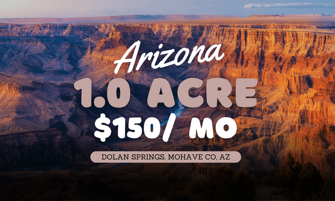 Mohave, Arizona's Hidden Gem!  1 Acre For ONLY $150/ Month!