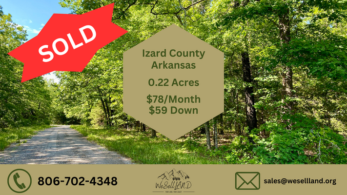 Enjoy Turkey Mountain Greens, Off-Grid While You Enjoy the Smooth Mountain Air on 0.22-Acre in Izard County for Only $59 Down and $78/Month