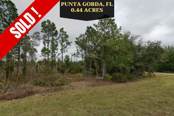 Your Dream Home is just a click away! Invest in your future! 0.44 acre in Punta Gorda, FL!  [SOLD!]