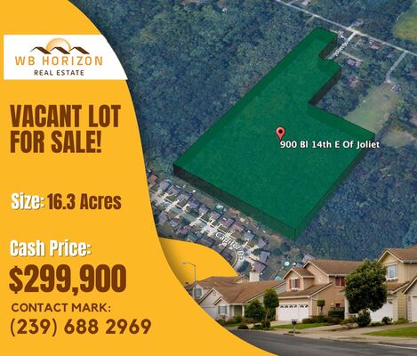 Stunning 16.3-acre vacant lot perfect for a subdivision! Invest now and own this property for only $299,900! Call us NOW!