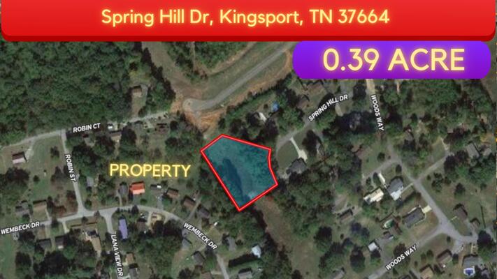 Two Lots! 0.76 Acres of Land For Sale in Kingsport, TN! Ready to Build, Great Neighborhood.