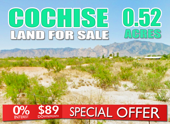 Amazing Half Acre with Breathtaking Mountain Views in Cochise County!