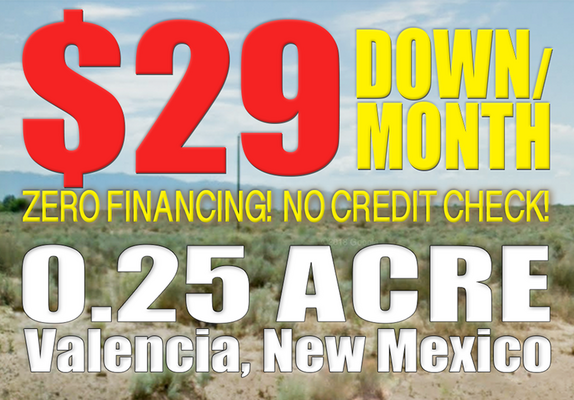 Price Drop!! Beautiful 0.25 Acre in Valencia, NM for Only $29 Down/Month!