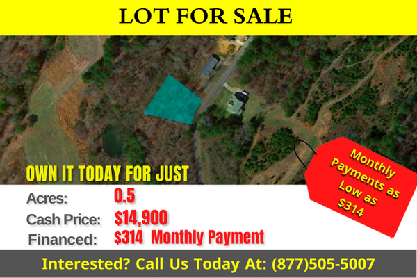 Small Piece Of Unrestricted Lot In Walker County , Place Your Manufactured Or Tiny Home!!