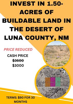 SOLD! Invest in Buildable Land $90 for 30 Months