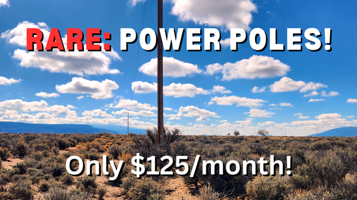 Power available! Camp or build! 10-minute drive from town!
