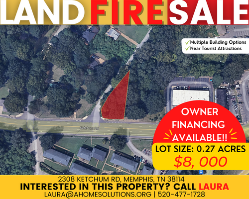 Grab this 0.27-acre vacant land in Memphis, TN. A Perfect Investment Opportunity