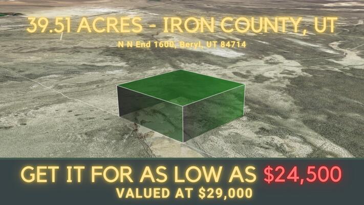 Wide 39.51-Acre Land For Sale in Iron County, UT!! Live Off-Grid!!