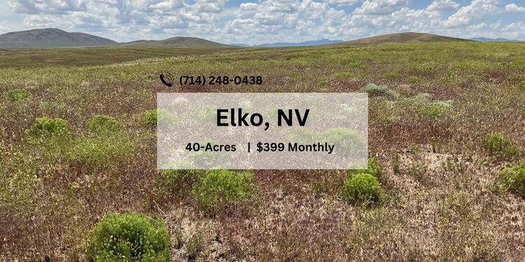 40 Acres for Sale in Elko, NV. Only $399  Monthly