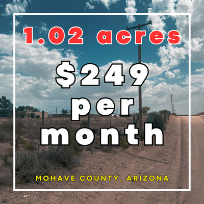 SOLD! Investment Potential: Prime Land in AZ – $249/Mo!