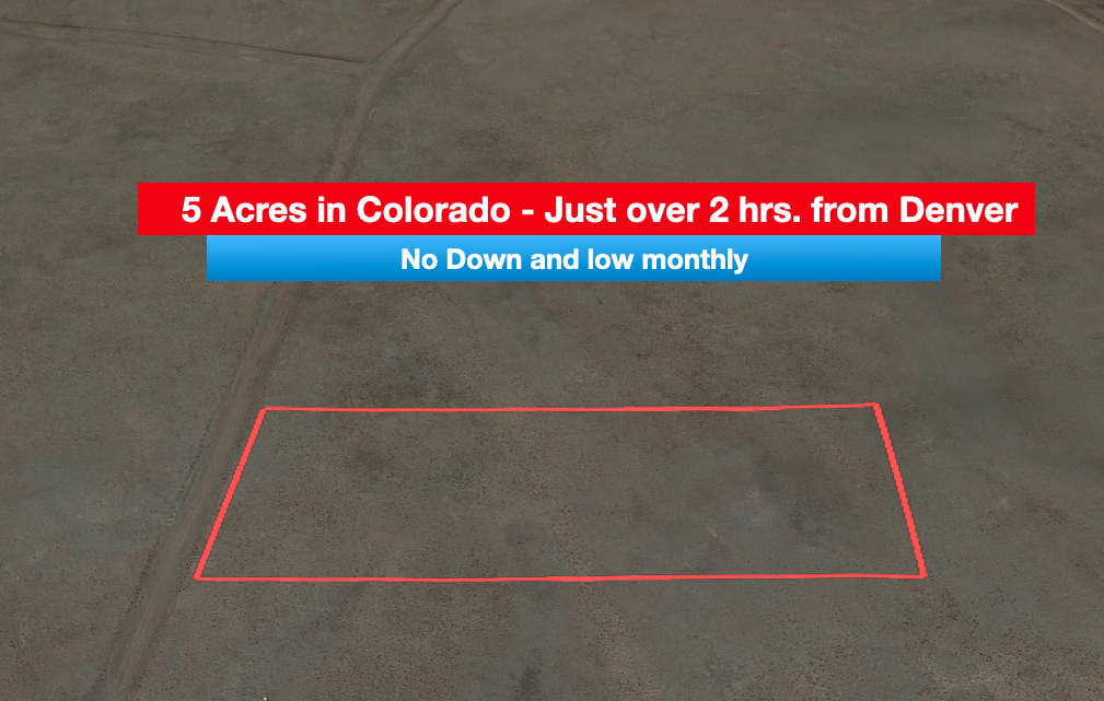 Your Colorado Land by the Mountains – Easy Financing