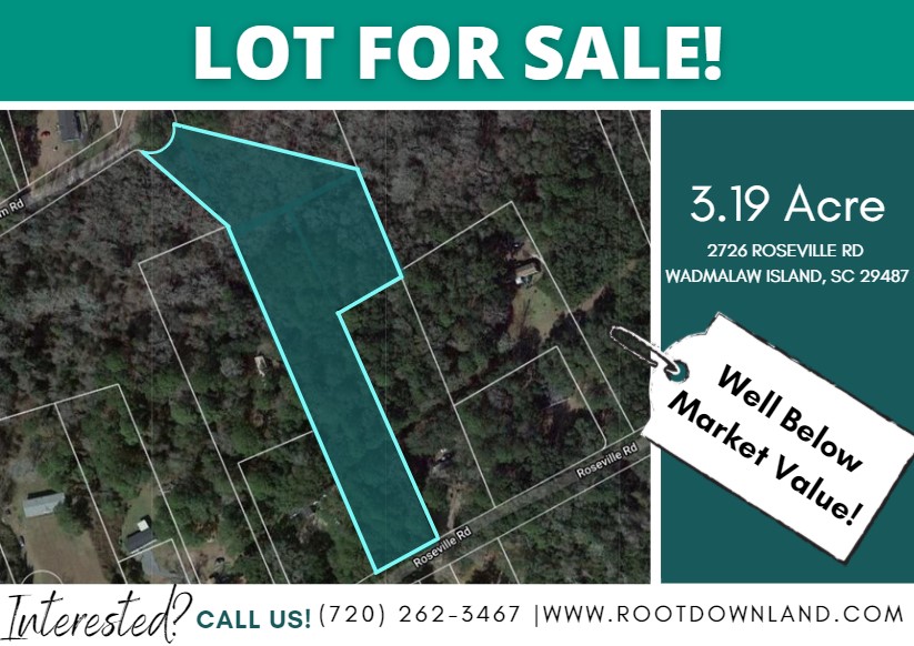 Stunning 3.19-Acre Cul De Sac Lot in The Beautiful Wadmalaw Island, SC. Selling For Only $84,995! Similar Lots Selling For $350K-$675K.