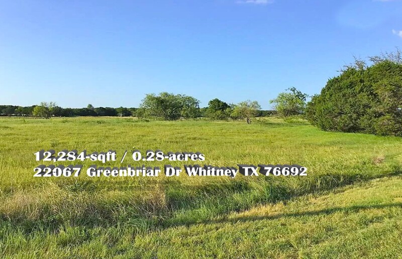 22067 Greenbriar Dr Whitney TX 76692, Whitney, Hill, Texas, 76692 Land
