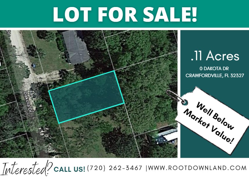 Beautiful 0.11-Acre Lot in Crawfordville, FL. Wholesale Pricing At Only $2,995! Similar Properties Selling For $14K-$20K. Financing Available!