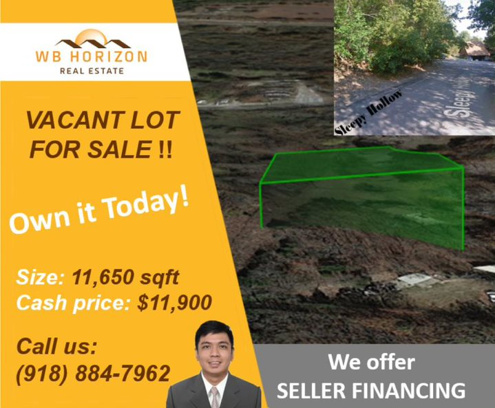 Catoosa, OK: Beautiful 11,650sqft lot for your HOME! $11,900. Save 35% on market value!
