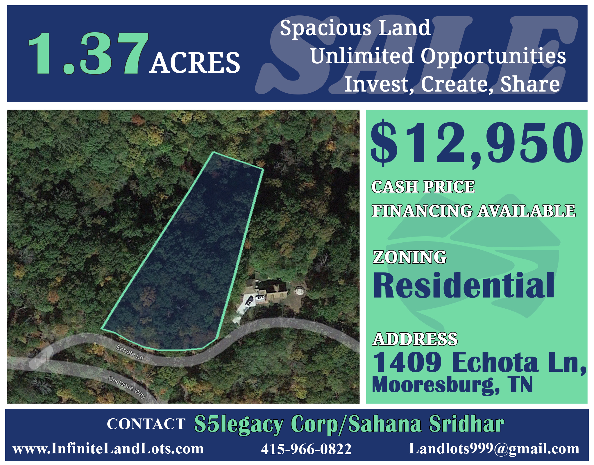 A 1.37 Acre Land Near Awesome Outdoor Sites in Hawkins, Tennessee