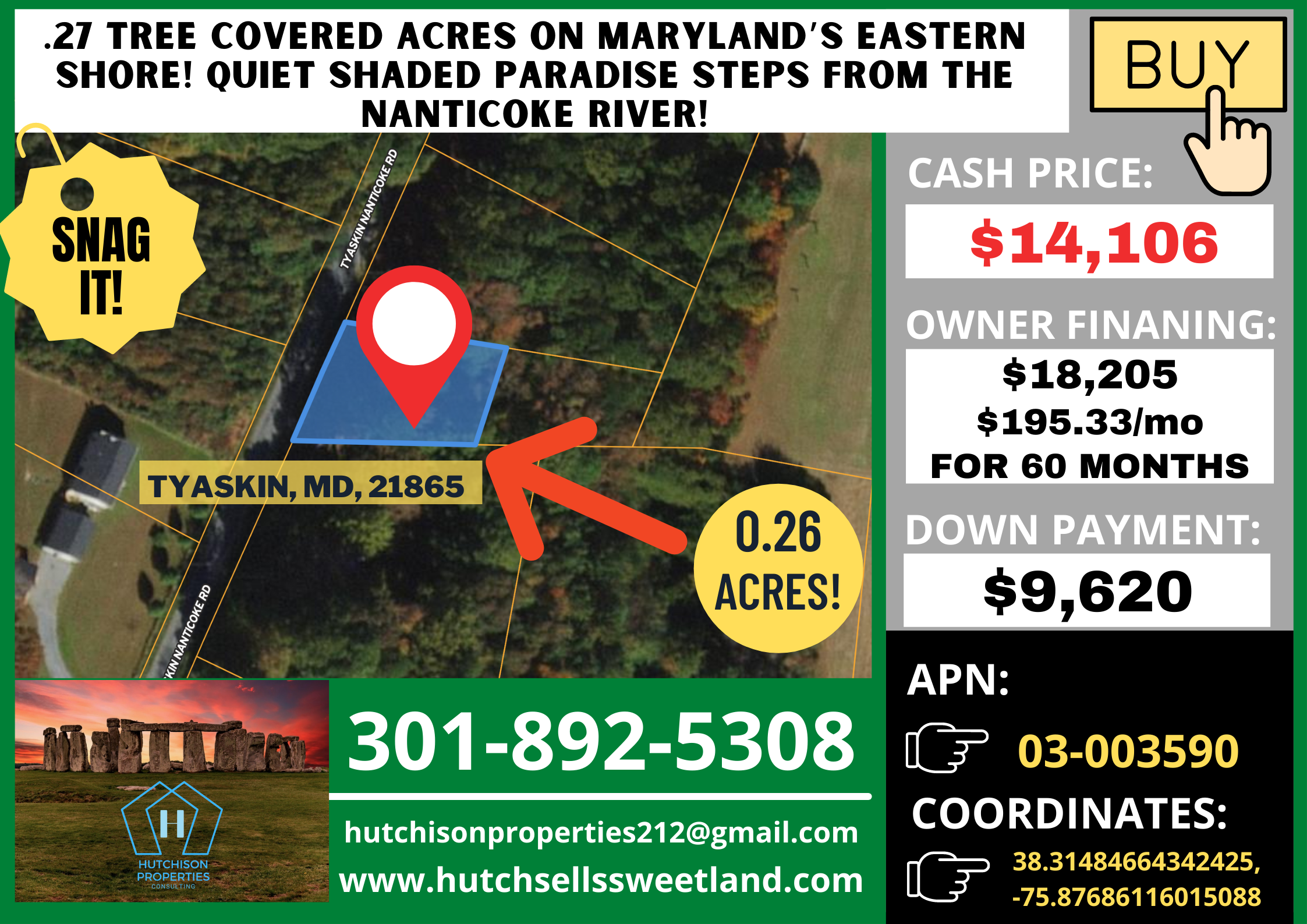 Tyaskin Nanticoke Rd, Tyaskin, Maryland, 21865 Land for Sale