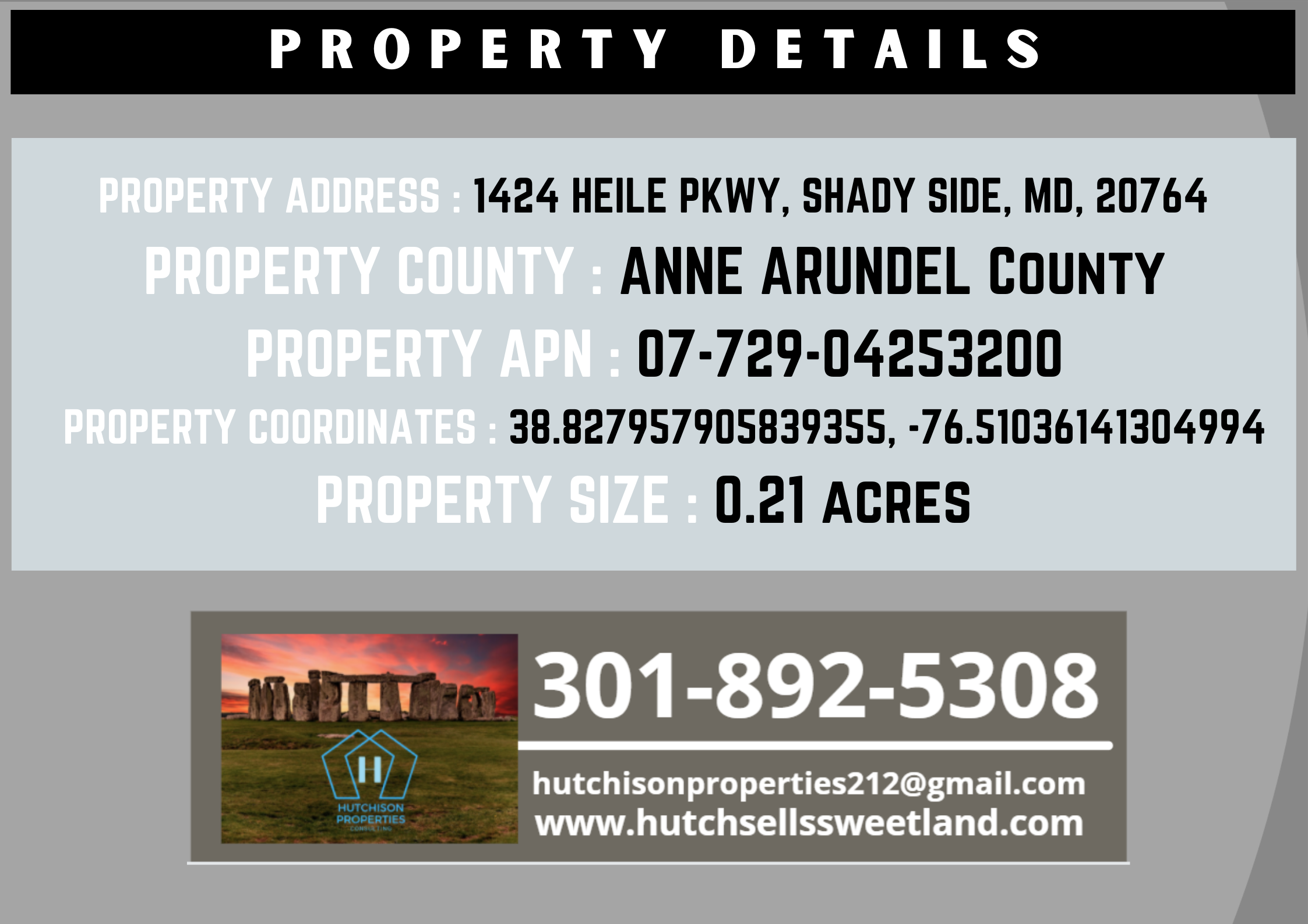 Shady Side, 1424 Heile Pkwy, Anne Arundel, Maryland, 20764 Land for