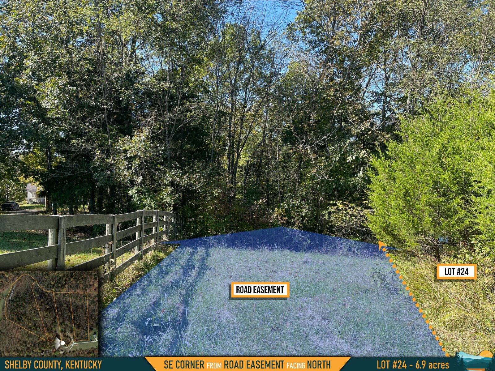 SHELBY COUNTY, KY | 6.9 acres | The “Renaissance” Lot | Secluded Lot Overlooking Valley