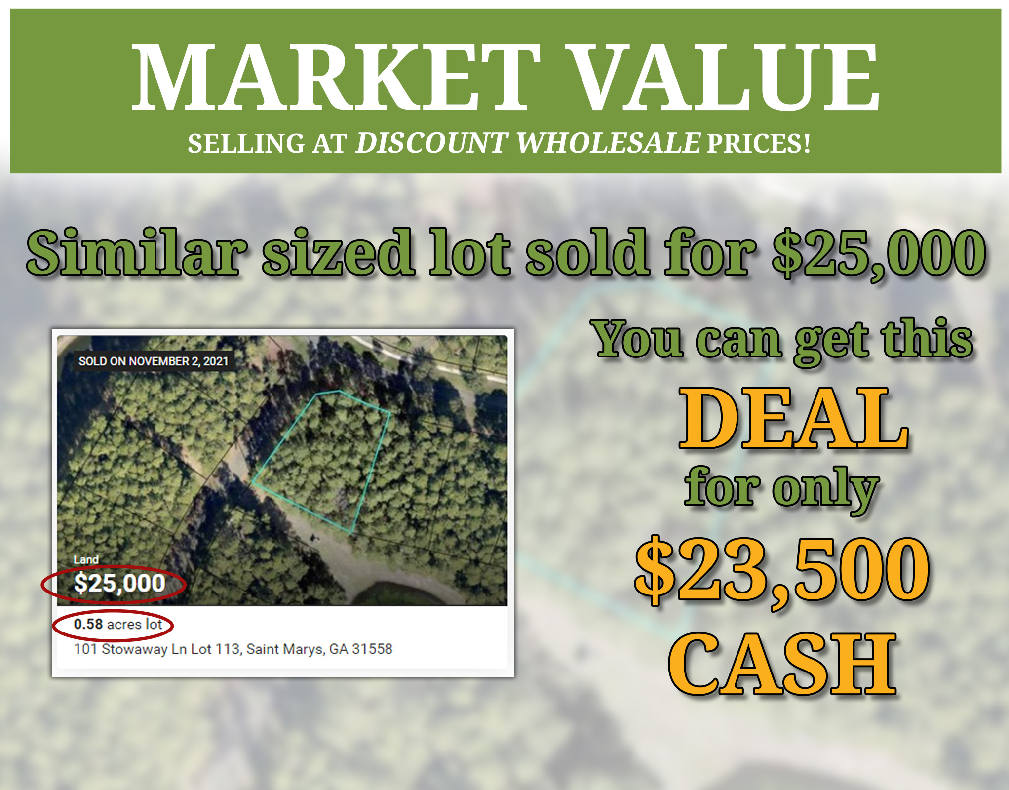 0 Stowaway Ln 0, St Marys, Camden, 31558 Land for Sale Landmodo